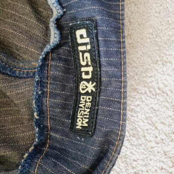 Vintage Dish Y2K 2000s Low Rise Flare Pinstriped Mean Girls Jeans 28 - Picture 4 of 9